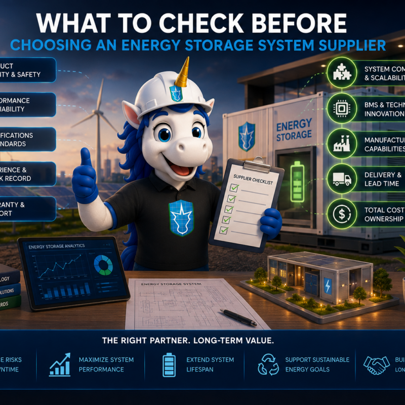 What to Check Before Choosing an Energy Storage System Supplier
