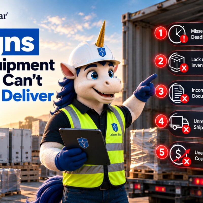 5 Signs of an Unreliable Equipment Supplier